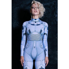 (L) Sci-Fi Soldier Women's Costume - Ideal for Christmas, Halloween, and Cosplay Parties_Special Gift