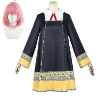 (Kids 120cm, Without wig) Anime Anya Forger Cosplay Costume Set Halloween Carnival Party Costume For Adult szfh