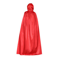 (150 cm, Rood) Halloween Capuchonmantel 80cm/120cm/150cm Capuchonmantel Cape Lange Cape voor Heksen- en Vampierenkostuum Cosplay Zwart 120cm