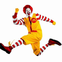(XL) Ronald Mcdonald The Clown Red Yellow Fancy Dress Adults Costumes Mens Funny Halloween Carnival Party Cosplay Outfits