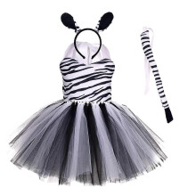 (9T10T) Kinderhoofdband met dierenoren, strik en tutu-jurk, cosplay, Halloweenkostuum, verjaardagscadeau, haarband, kerstaccessoire 9T10T