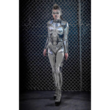 (XL) Cyborg Costume, Halloween Costume Women, Robot Costume Women, Womens Halloween Costume, Costumes for Women, Couple Costumes, Robot C - JA