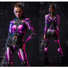 (XL) High quality Popular Women's Full Body Robot Costume - Perfect for Christmas & Halloween Cosplay_Special Gift