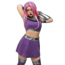 (XS) Starfire Cosplay Halloween Costumes For Women Sexy Costume Valorant Cosplay High Quality Tank Top And Skirts 48 Hours Ship Out - JA