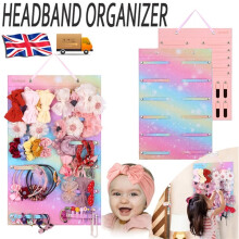 Girls Headband Holder Wall Hanging Hair Bow Organizer Display for Kids Room Deco