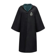 (L, Slytherin Robe Of Magic) Halloween Premium Cosplay Robe Costume Hooded Dress Adult Unisex Costume - JA