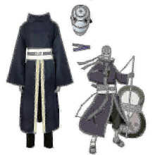(S, Kostüm) Anime Tobi Uchiha Kostüm Obito Maske Karneval Halloween Party Kostüm Outfit für Erwachsene Ninja Kleidung Maske Shippuden - Ja
