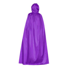 (120 cm, Paars) Halloween Capuchonmantel 80cm/120cm/150cm Capuchonmantel Cape Lange Cape voor Heksen- en Vampierenkostuum Cosplay Zwart 120cm