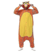 (L) Halloween-Tiger-Einteiler für Erwachsene (Damen/Herren), Tier-Kigurumi-Pyjama, Homewear, Weihnachtskostüm, Cosplay-Party-Kostüm, XXL