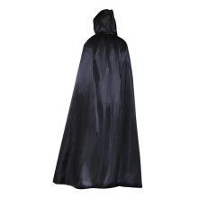 (120 cm, Zwart) Halloween Capuchonmantel 80cm/120cm/150cm Capuchonmantel Cape Lange Cape voor Heksen- en Vampierenkostuum Cosplay Zwart 120cm