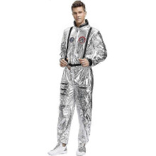 (L, Uomo) Costume da astronauta spaziale per cosplay, uomo e donna, per Halloween, Carnevale e spettacoli vxz