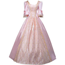 (Medium, Z2-pink) Halloween Renissance Dresses Women's Dress Plus Size Medieval Ball Gowns Halloween Costumes for Women Victorian Dress