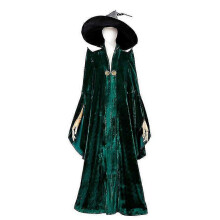 (XL) Minerva Mcgonagall Cosplay School Of Witchcraft And Wizardry Headmaster Robe Halloween Carnival Party Costum