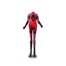 (XXL, rood) Dames Blood Widow Spider Cosplay Bodysuit Halloweenkostuum Rood