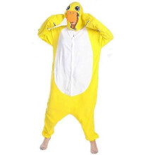 (S, Geel) Kigurumi Onesie Pyjama voor mannen en vrouwen, unisex dierencosplaykostuum voor Halloweenfeest - DSW