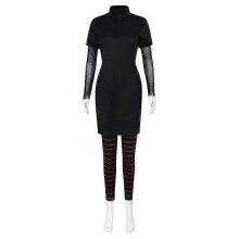(XS, Without cape) Vampire\'s Daughter Costume Mavis Cosplay with Wig Halloween Disguise Carnival Costume