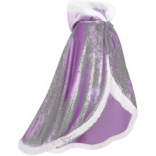(140cm, Purple) Reversible Cape For Adults And Kids, Easter Halloween Christmas Cloak Fancy Dress Vampire Witch Wizard Role Play Cloak - JA