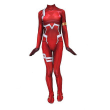 (160, Rojo) Mono de disfraz de superhéroe ajustado con bloques de color para Halloween, mono para niña con temperamento, estilo adulto 2025