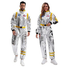 (L, Gelb) Yixiaoyi Astronautenkostüm, Raumanzug, Halloween-Cosplay-Overall für Damen und Herren, Wandering Earth Outfit