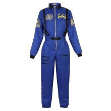 (XXXL, Blauw voor vrouwen) Astronautenkostuum Ruimtepak voor volwassenen Cosplay Kostuums met Rits Halloween Kostuum Paar Vlucht Springen