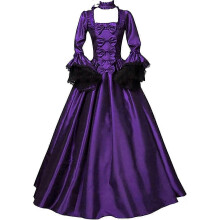 (Small, Z1-purple) Halloween Renissance Dresses Women's Dress Plus Size Medieval Ball Gowns Halloween Costumes for Women Victorian Dress
