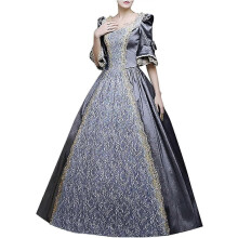 (4X-Large, Z2-gray) Halloween Renissance Dresses Women's Dress Plus Size Medieval Ball Gowns Halloween Costumes for Women Victorian Dress