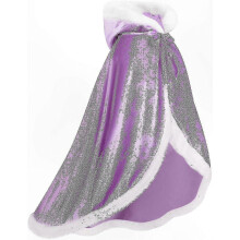 (110 cm, Púrpura) Elegante capa reversible para adultos y niños: perfecta para disfraces de vampiro, bruja, mago, Halloween, Navidad y Pascua.