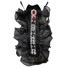 (detachable collar) Halloween Costume False Cuffs Lace Bows Ruffled Chiffon Colonial Jabot Faux Collar Victorian Colonial Neckwear for Party