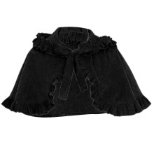 (Black) Stylish Velvets Christmas Capes Women Short Cloak Multipurpose Unisex Shawl for Christmas Celebrations Black