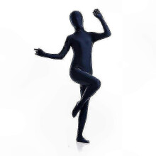(XS, Schwarz) Ganzkörper-Spandex-Einteiler für Erwachsene – Unisex-Kostüm für Halloween & Events