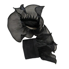 (sleeves) Halloween Costume False Cuffs Lace Bows Ruffled Chiffon Colonial Jabot Faux Collar Victorian Colonial Neckwear for Party