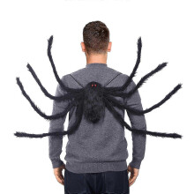(1, Schwarz) Halloween-Deko: Halloween-Spinnenrucksack-Kostüm, buntes Spinnenkostüm mit Tragegurt und Tasche