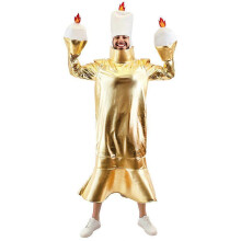 (één maat, Kaars) Halloweenkostuum: theepot, kopje, kaars, thema, podiumoptreden, unisex, one size