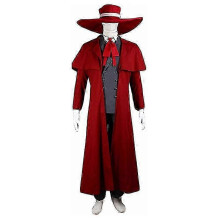 (Parrucca taglia unica, XXXL) Cosdaddy Anime Alucard Cosplay Costume Adulto Uomo Completo Parrucca Costume Halloween Carnevale - DSW