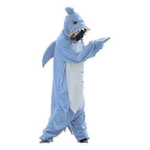 (XL, Blauw) Kigurumi Onesie Pyjama voor mannen en vrouwen, unisex dierencosplaykostuum voor Halloweenfeest - DSW