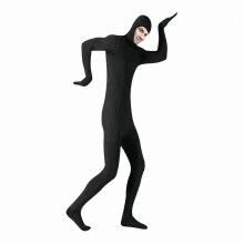 (XL, Nero) Tuta intera unisex in spandex per Halloween, cosplay e feste in maschera.