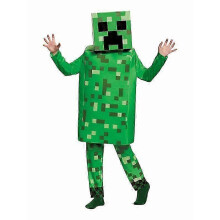 (M, B) Halloween Minecraft Cosplay Kostüm Jumpsuit Halloween Kostüm Party