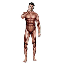 (XL, Style-A) Halloween Cosplay Costumes for Men Women 3D Printed Muscle Human Anatomy Body Bodysuit Jumpsuits