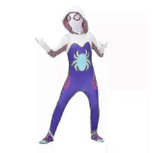 (8-9 jaar) Ghost Spider Stacy Gwen Cosplay Halloweenkostuum Jumpsuit Fancy BZSM
