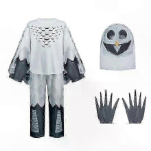 (120) Tier-Cosplay-Set „Waldhirsch und Eule“ mit Maske, Handschuhen, Oberteil und Hose für Halloween-Partys und -Veranstaltungen