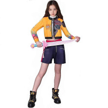 (140, 3) Nieuwe K-popfilm Mira Rumi Zoey Demon Hunters kostuum voor mannen: uniform, hoed, pruik, rollenspel, groepsidool outfits, Halloween, carnaval