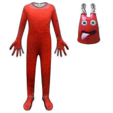 (140 cm, A) Garten of Banban kostuum groen Jumbo Josh Monster cosplay horror game figuur kleding voor Halloween kinder verjaardagscadeaus Y