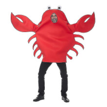 (One size fits all, crab) Funny Marine Life Shrimp And Crab Costume For Cosplay, Halloween Party