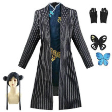 (L, Kostüm) Anime-Spiel Blue Archive Cosplay Kisaki Kostüm Qipao Cheongsam Perücken Lolita Kopfbedeckung Anzug Komplettset Halloween Party Cosplay