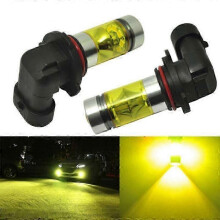 2x LED Headlight Bulbs Kit for Fog Light 9005 H10 9145 3000K Yellow 100W New