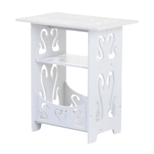 Small Farmhouse Sofa Side Table End Table for Bedroom Bedside