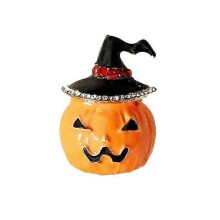 Halloween Christmas Pumpkin Brooch Pin Alloy Enamel Rhinestone Badge