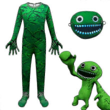 (130 cm, A) Garten of Banban kostuum groen Jumbo Josh Monster cosplay horror game figuur kleding voor Halloween kinder verjaardagscadeaus Y