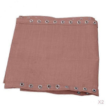 2 Pcs Outdoor Patio Folding Couch Cover Coffee Color Waterproof Furniture Cloth