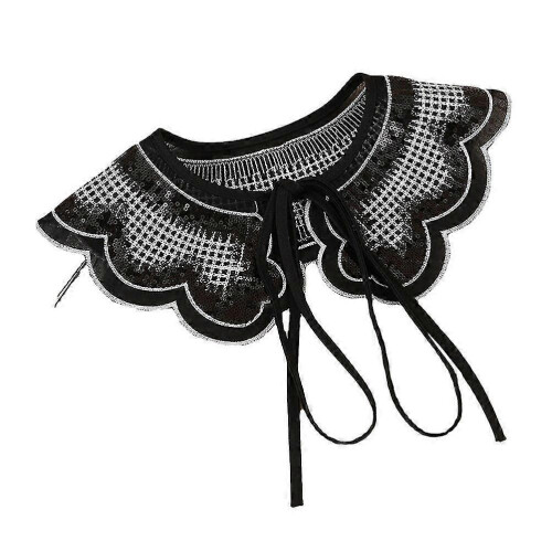 1PC Embroidered Fake Collar Shawl for Women Versatile False Collar